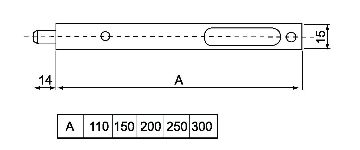 سلسلة الصلب الترباس 2 A-LX-2