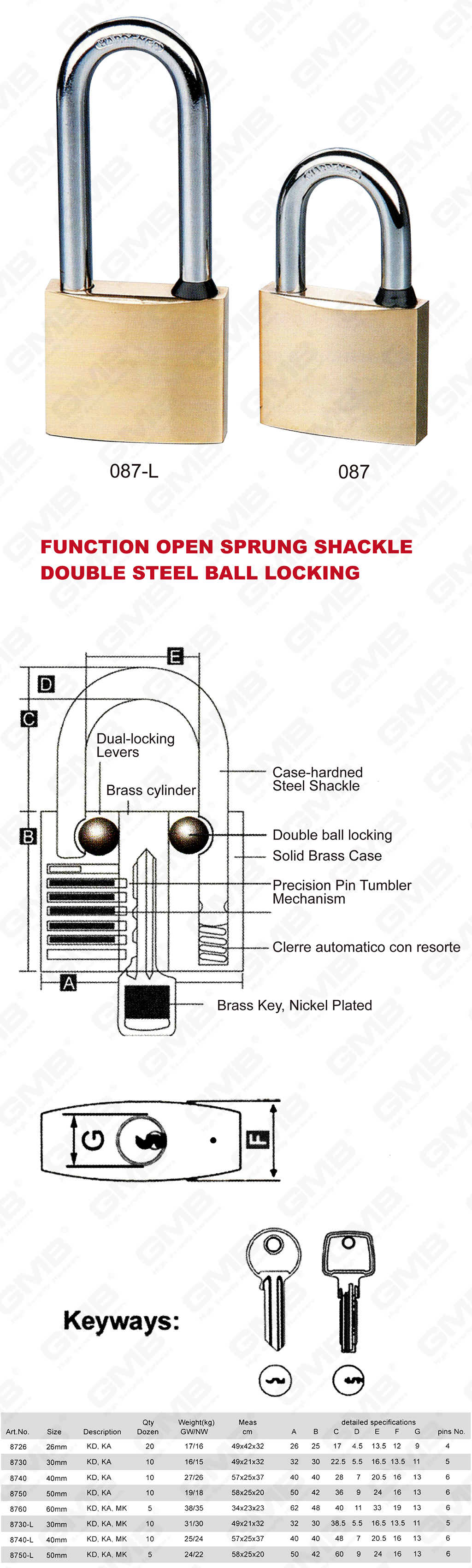 挂锁 网站 网站 2_ 【087】 Brass Padlock-78