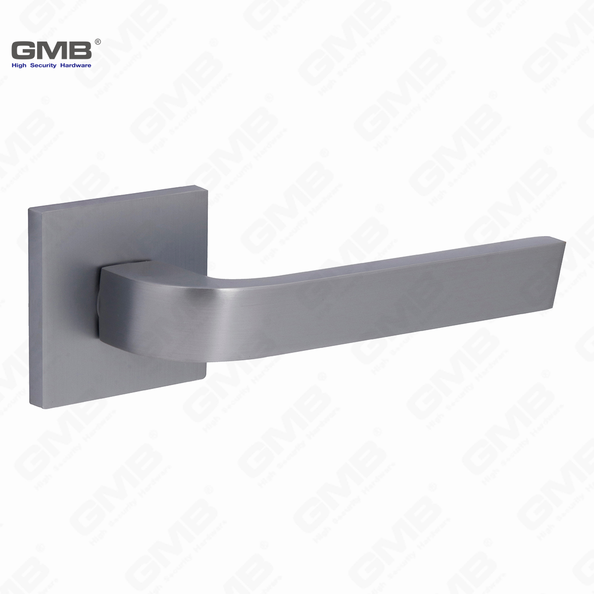 مقبض قفل الباب الصلب البسيط الصلب البسيط على وردة مربعة （Z072503）