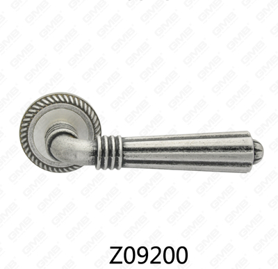 مقبض باب من سبائك الزنك من الألومنيوم مع روزيت دائري من زماك (Z09200)