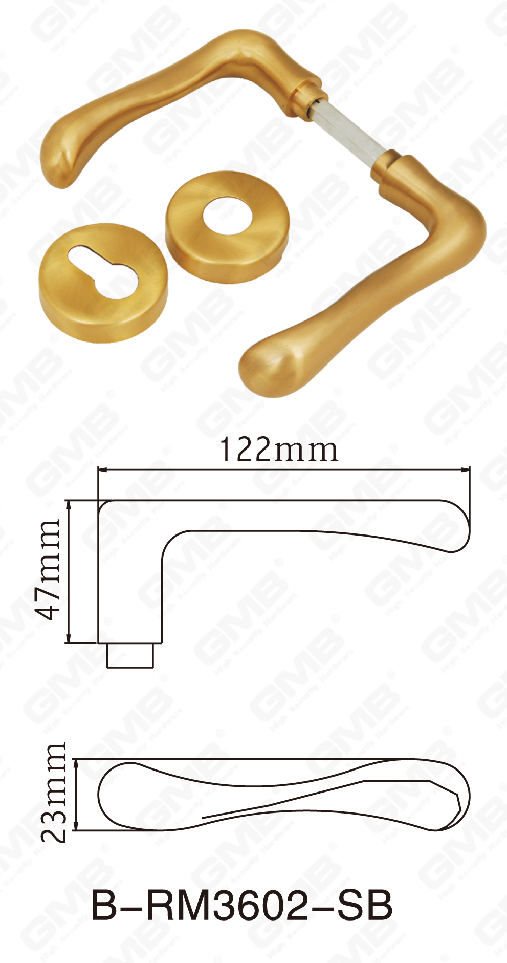 06 مقبض النحاس _B-RM3602-SB-38