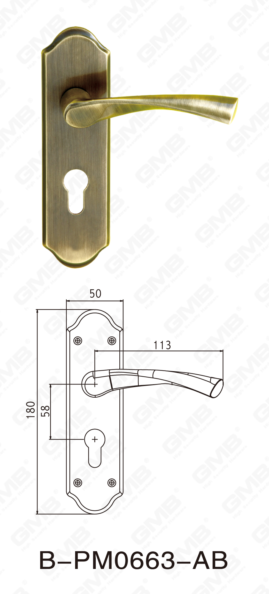 06 BRASS HANDER_B-PM0663-AB-06
