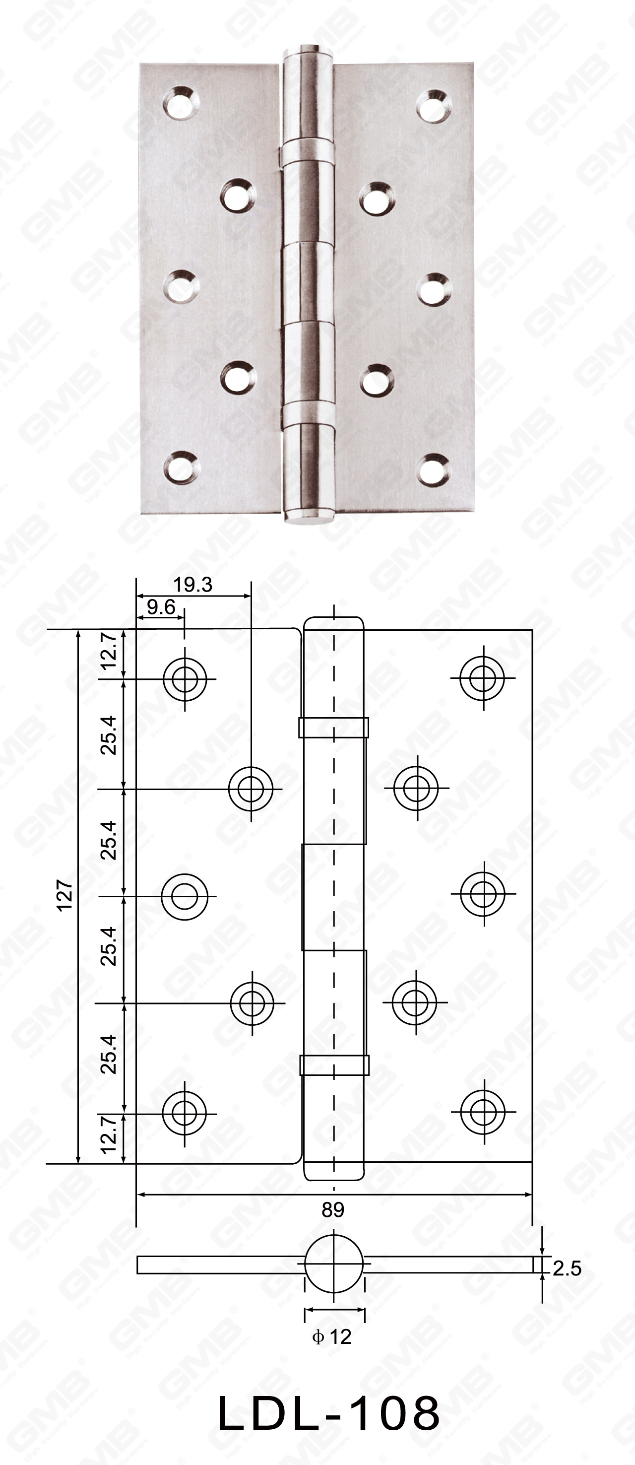 Stainless Steel Hinge Series_LDL-108-23