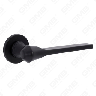 مقبض باب من الألومنيوم لتزيين المنزل الحديث الجديد على وردة مستديرة