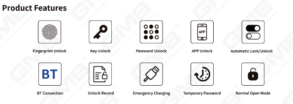 بطاقة بصمة الأمان عالية/بطاقة RFID/WIFI/TUYA/TT APP DIGITAL SMART DOOR LOCK (706)