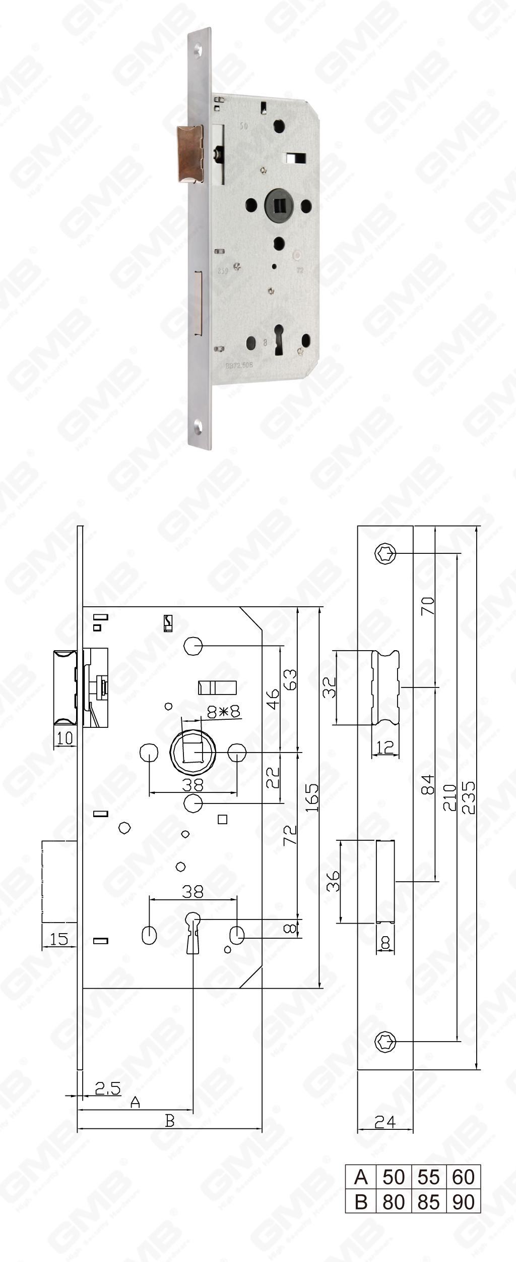 02 نقر قفل 第二 部分BB72.50S-55S-60S-96