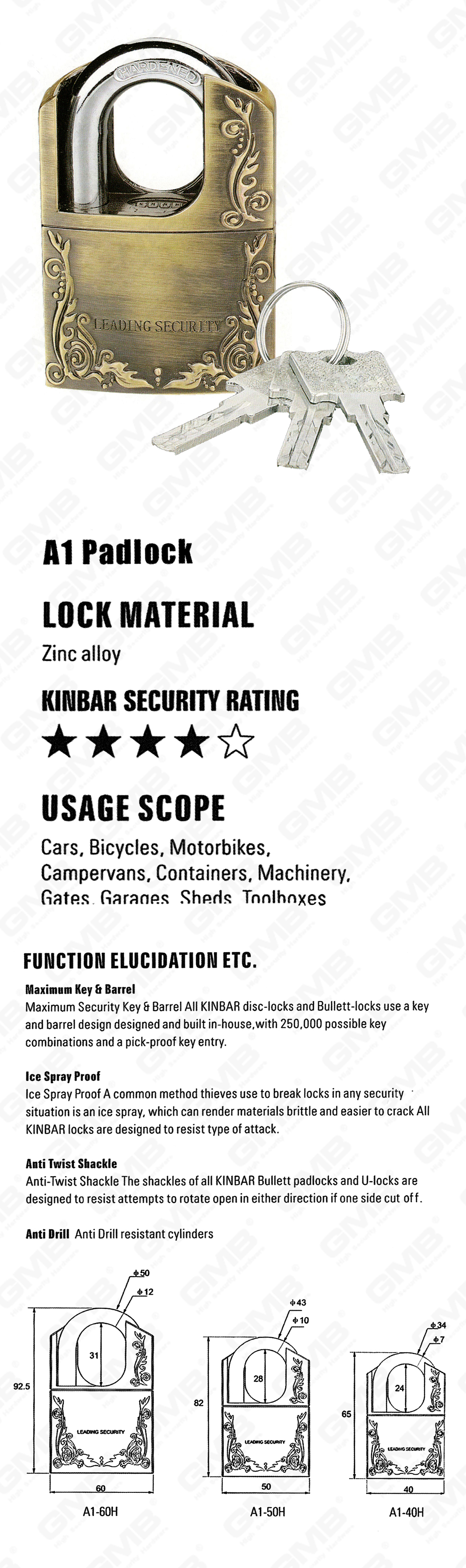 挂锁 网站 网站 2_ 【075】 قنب سبائك الزنك المحمية المحمية قفل 56