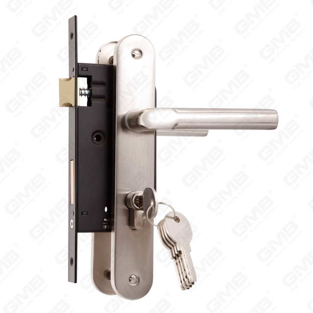 مجموعة قفل باب الأمان العالي مع مزلاج مزلاج فتحة أسطوانة مجموعة قفل قفل مقبض قفل (1549 Serise)