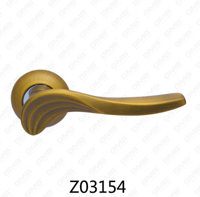 مقبض باب من سبائك الزنك من الألومنيوم مع روزيت دائري (Z02154)