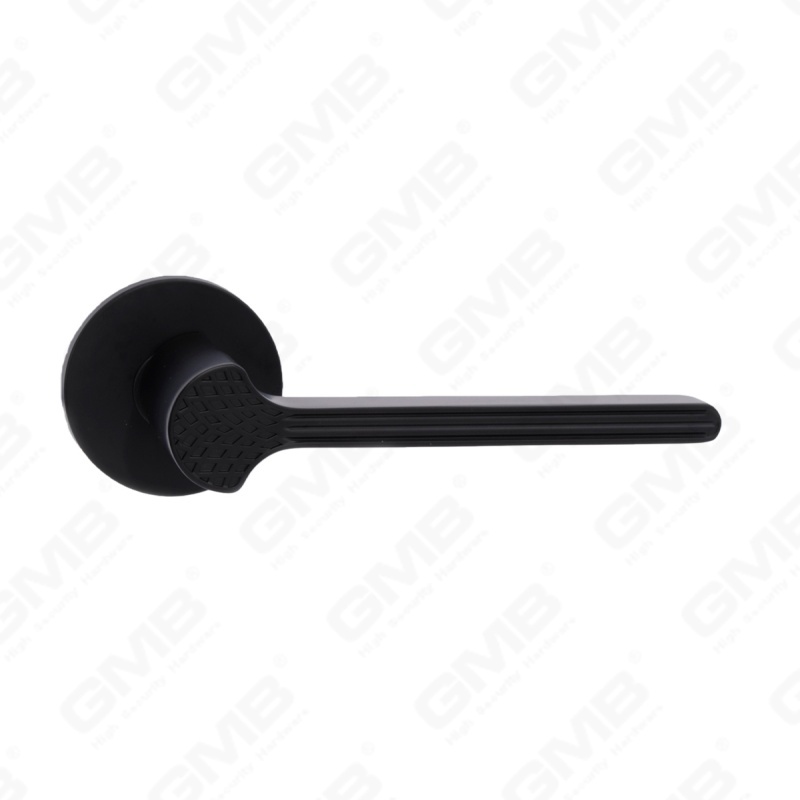 مقبض باب من الألومنيوم لتزيين المنزل الحديث الجديد على وردة مستديرة