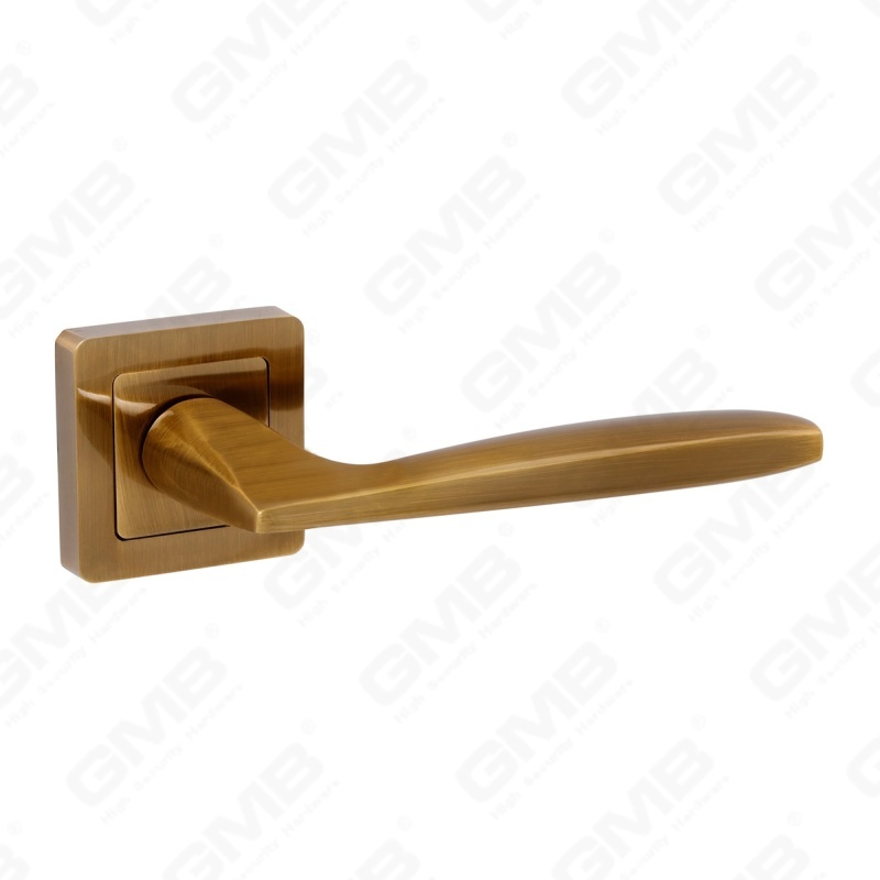 مقبض باب من الألومنيوم لتزيين المنزل الحديث الجديد على وردة مستديرة