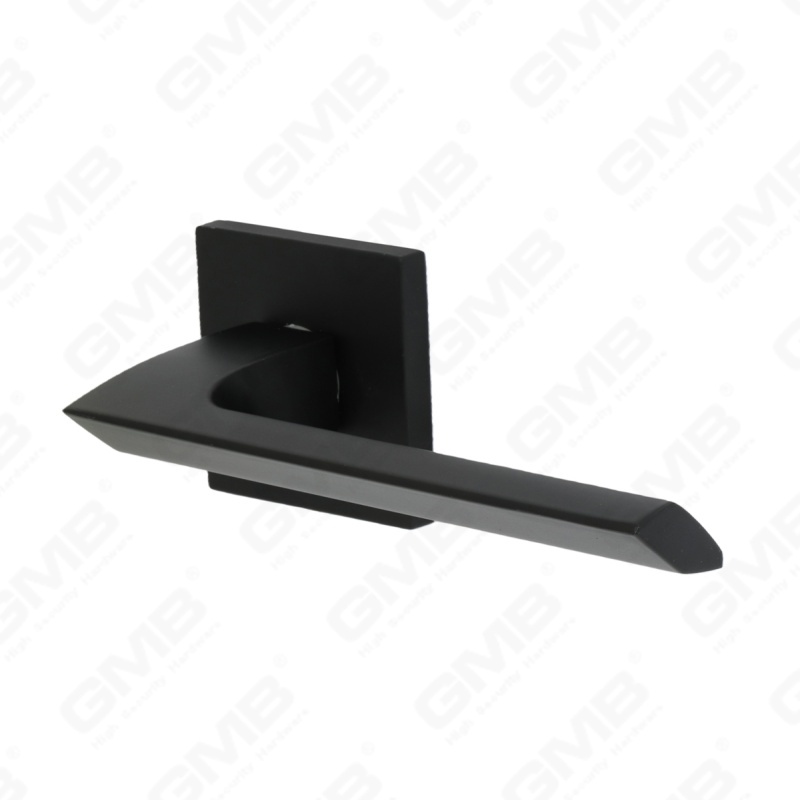 مقبض باب من الألومنيوم لتزيين المنزل الحديث الجديد على وردة مستديرة