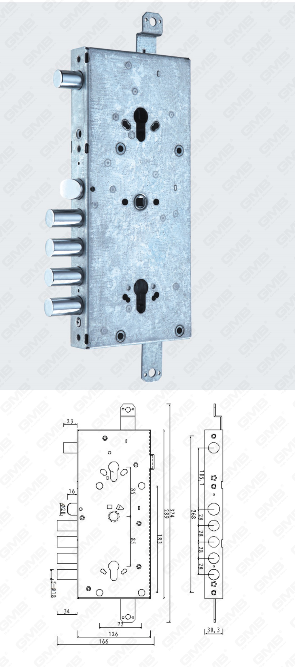 01 مرتفع الأمن نقر Lock_017-10