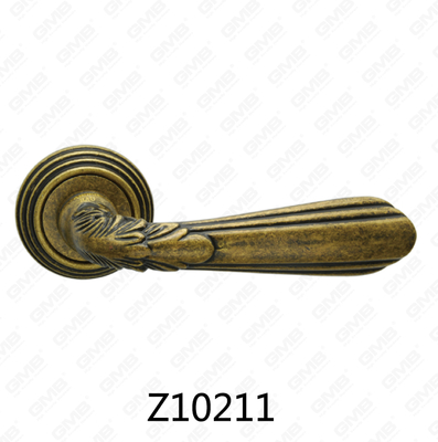 مقبض باب من سبائك الزنك من الألومنيوم مع روزيت مستدير من زماك (Z10211)