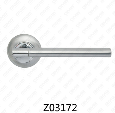 مقبض باب من سبائك الزنك من الألومنيوم مع روزيت دائري من زماك (Z02172)