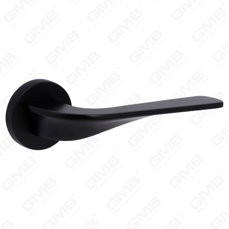 مقبض قفل باب منقسم من سبائك الزنك الصلبة الحديثة البسيطة على وردة مستديرة (Z062402)