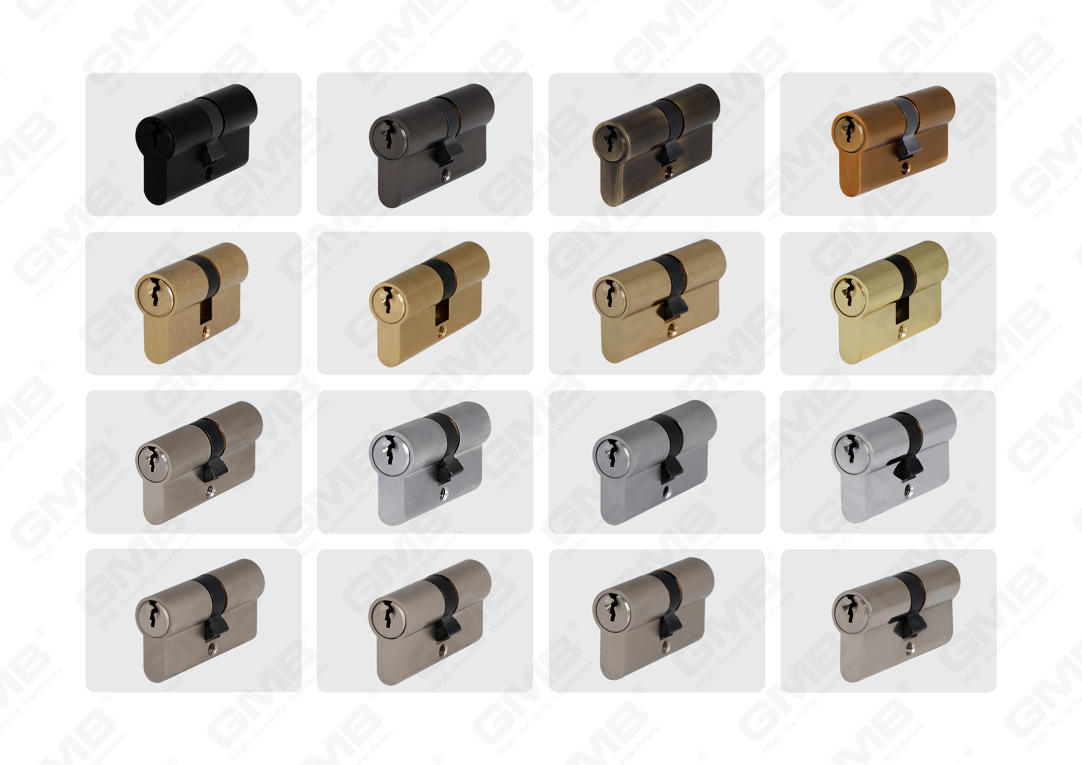 أسطوانة القفل النحاسية (GMB-CY-01)