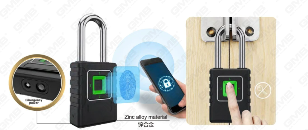 أمن عالي الأمن IP65 WiFi Digital Phoildprint Password Tuya/TT App Sterk Smart Electronic Badlock