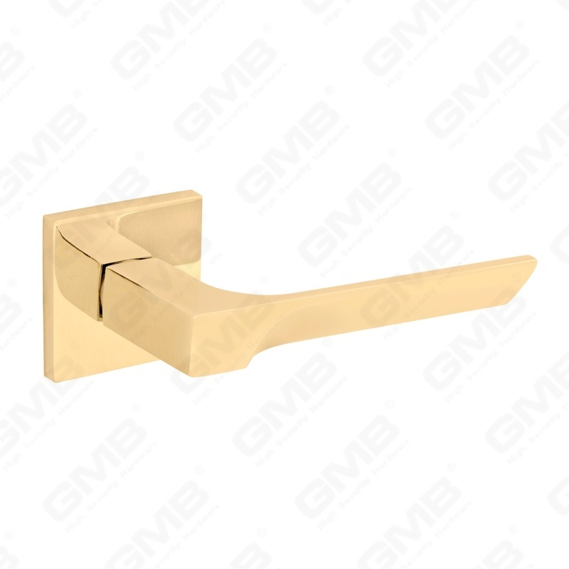 مقبض باب من الألومنيوم لتزيين المنزل الحديث الجديد على وردة مستديرة