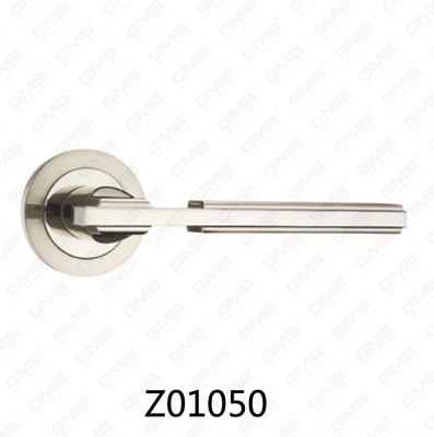 مقبض باب من سبائك الزنك من الألومنيوم مع روزيت دائري من زماك (Z01050)