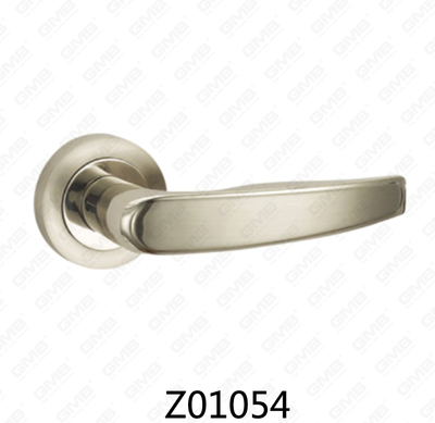 مقبض باب من سبائك الزنك من الألومنيوم مع روزيت مستدير من زماك (Z01054)