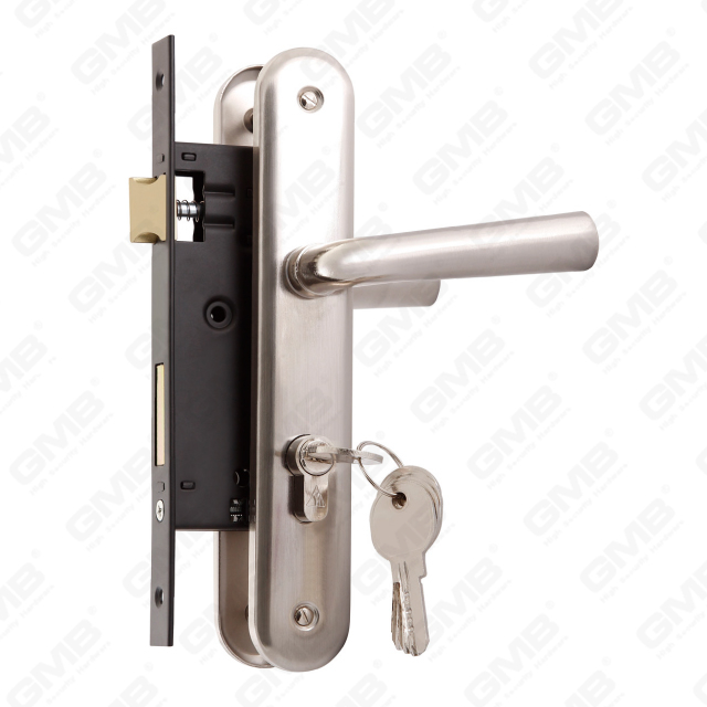 مجموعة قفل باب الأمان العالي مع مزلاج مزلاج فتحة أسطوانة مجموعة قفل قفل مقبض قفل (1549 Serise)