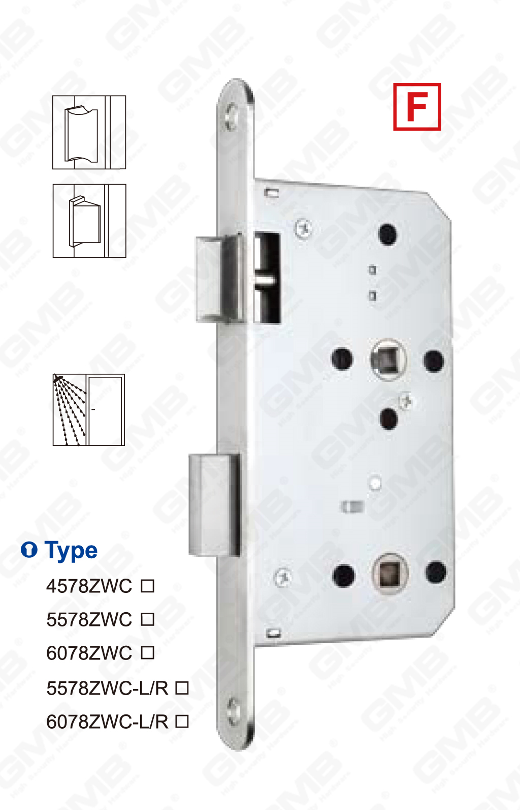 04 الفولاذ المقاوم للصدأ LOCK_4578ZWC-34