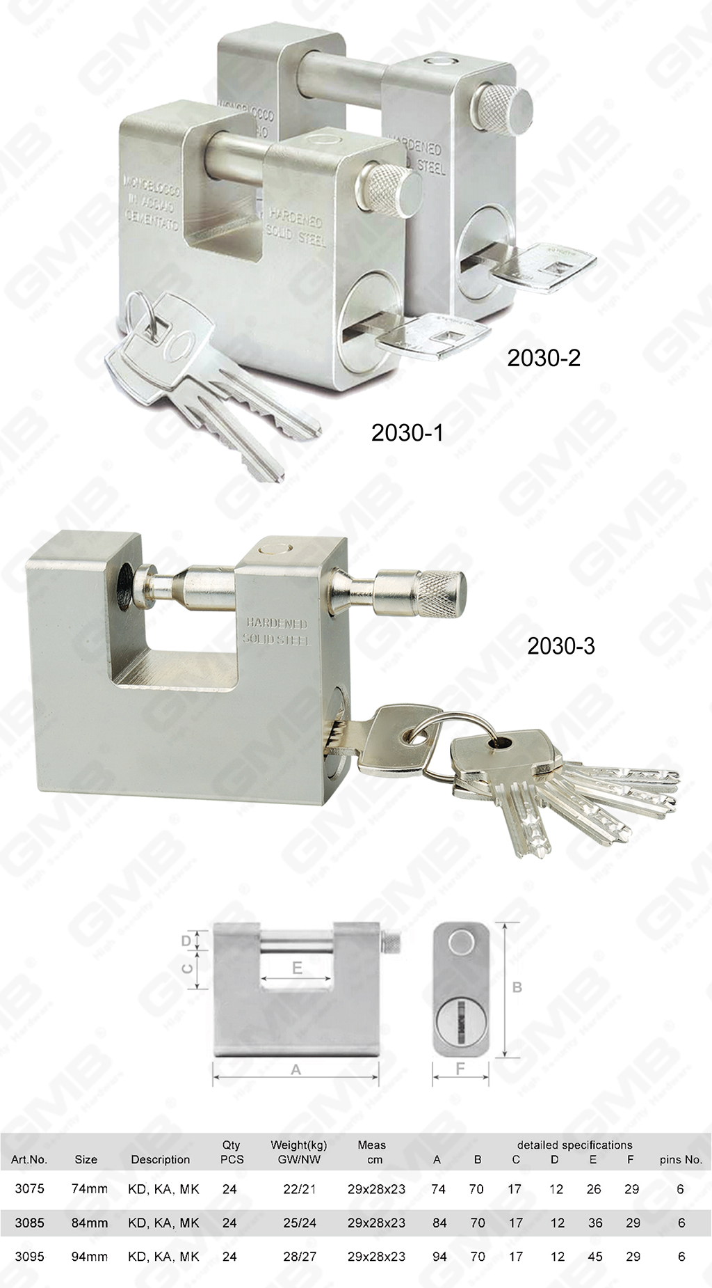 挂锁网站图3_【2030】HARDENED SOLID STEEL PADLOCK-84