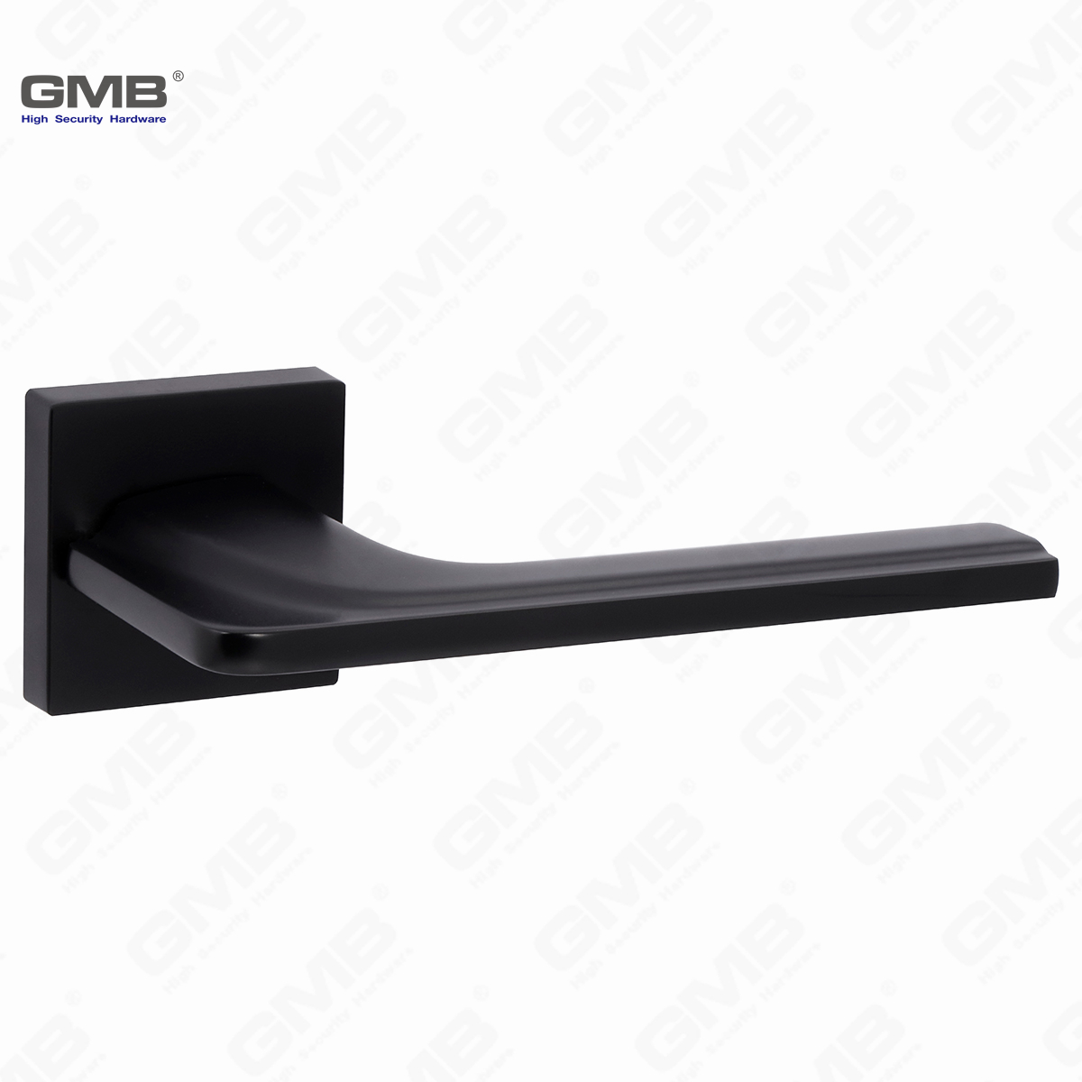 مقبض قفل الباب الصلب البسيط الصلب البسيط على وردة مربعة （Z072501）