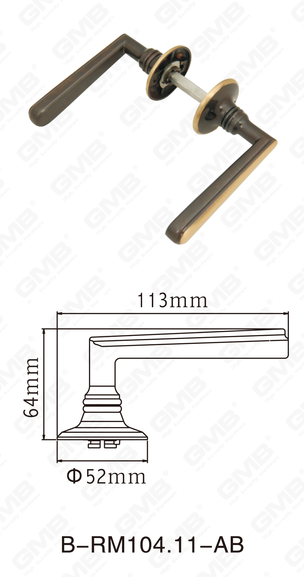 06 مقبض النحاس _B-RM104.11-AB-10