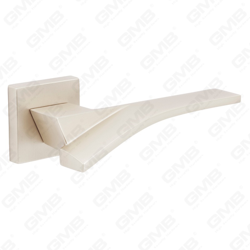 مقبض قفل باب منقسم من سبائك الزنك الصلبة الحديثة البسيطة على وردة مربعة (Z072502)