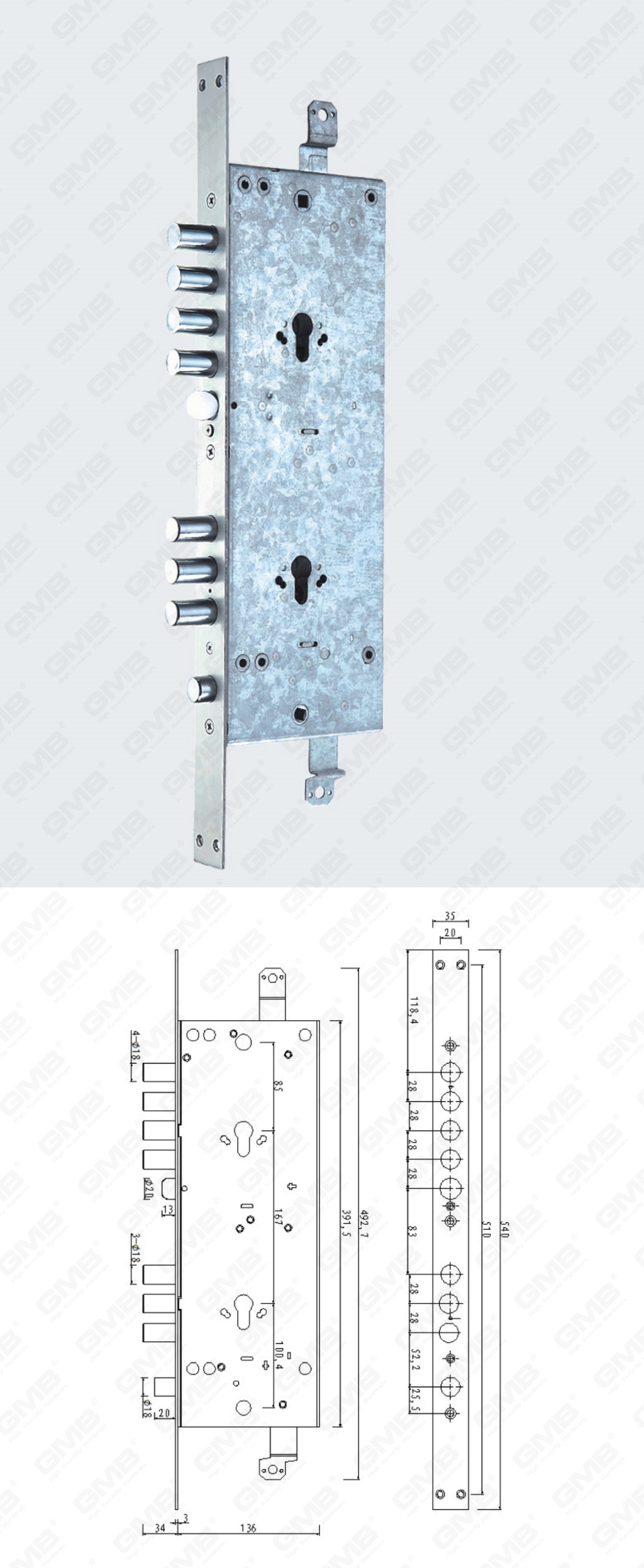 01 مرتفع الأمن نقر Lock_015-06