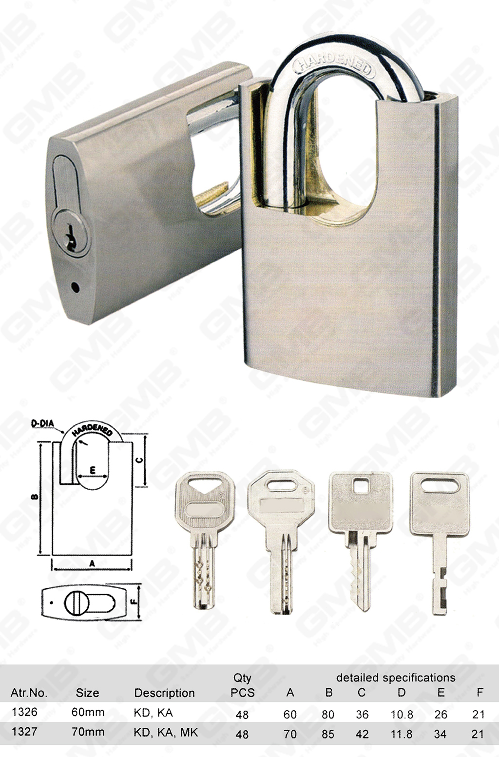 挂锁 网站 网站 3_ 【132】 قفل النحاس مع القيد المحمية (اسطوانة قابلة للتبديل) -30