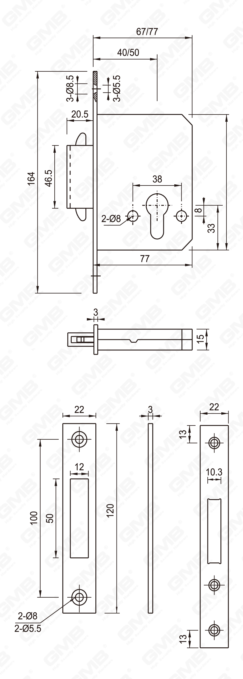 04 القفل الفولاذ المقاوم للصدأ LOCK_40S-50