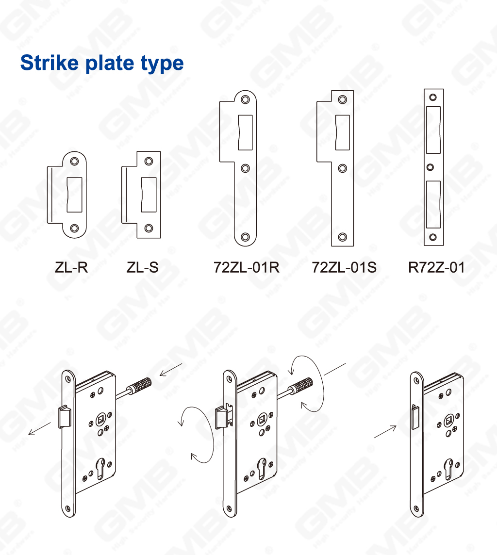 04 الفولاذ المقاوم للصدأ LOCK_4072ZL-12