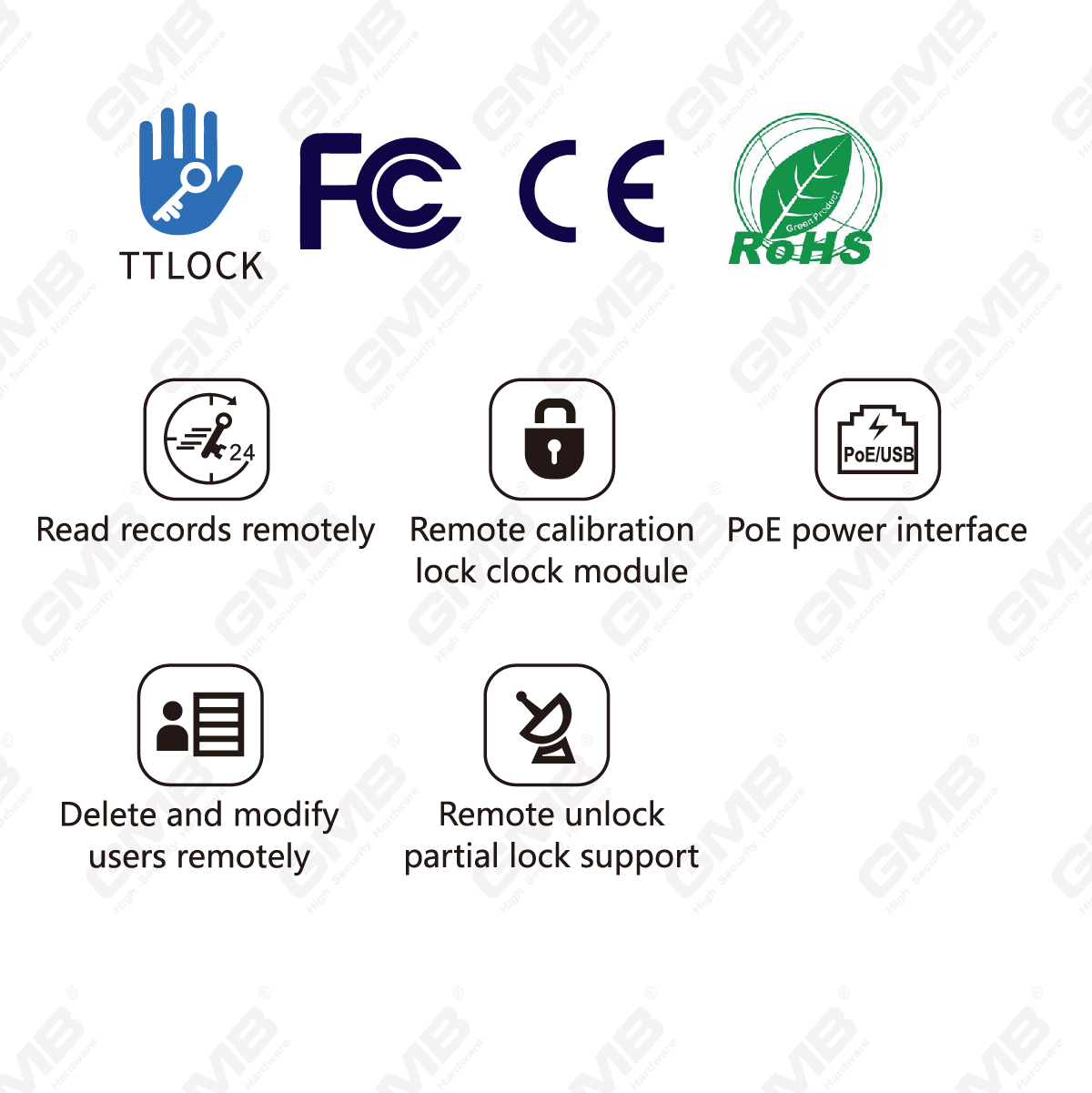 G3P wifi ble poe ttlock Gateway for Smart Lock وأجهزة Ttlock الأخرى (G3P)