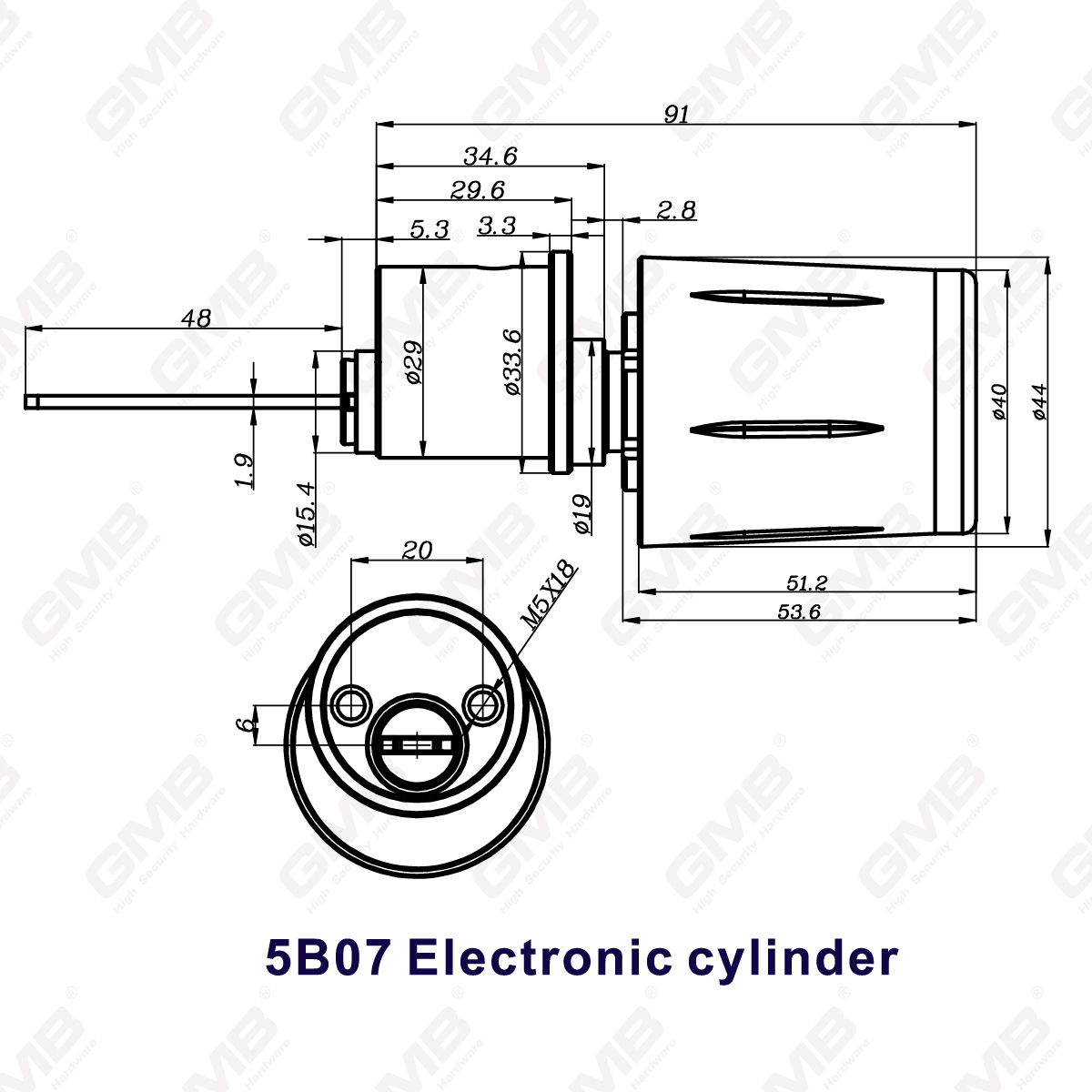 طرق متعددة الأمن متعددة الأمن IP67 WIFI الرقمية المعيارية القابلة للتعديل المعيار الأسطوانة قفل الباب الإلكترونية الذكية (5B07)