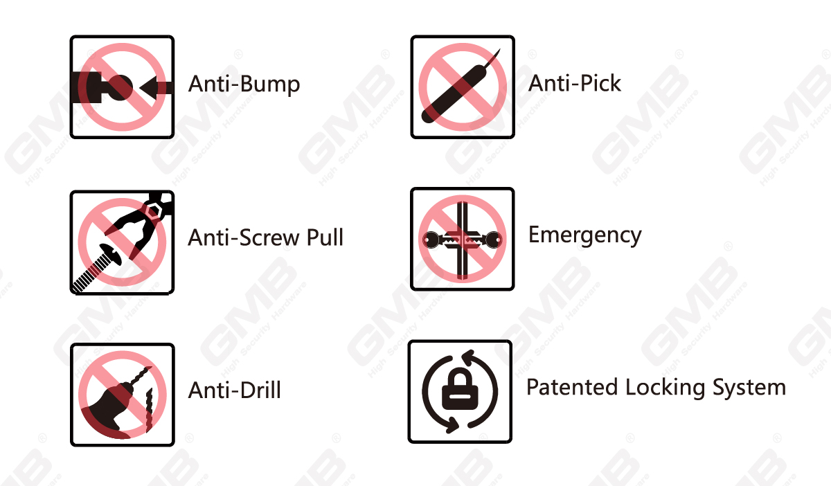 شهادة kitemark أسطوانة أمان عالية （K60） -03