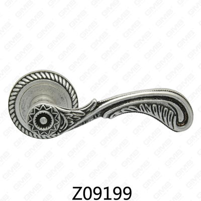 مقبض باب من سبائك الزنك من الألومنيوم مع روزيت دائري (Z09199)