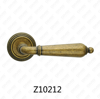 مقبض باب من سبائك الزنك من الألومنيوم مع روزيت مستدير من زماك (Z10212)