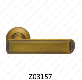 مقبض باب من سبائك الزنك من الألومنيوم مع روزيت مستدير من زماك (Z02157)