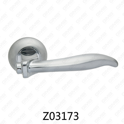 مقبض باب من سبائك الزنك من الألومنيوم مع روزيت دائري من زماك (Z02173)