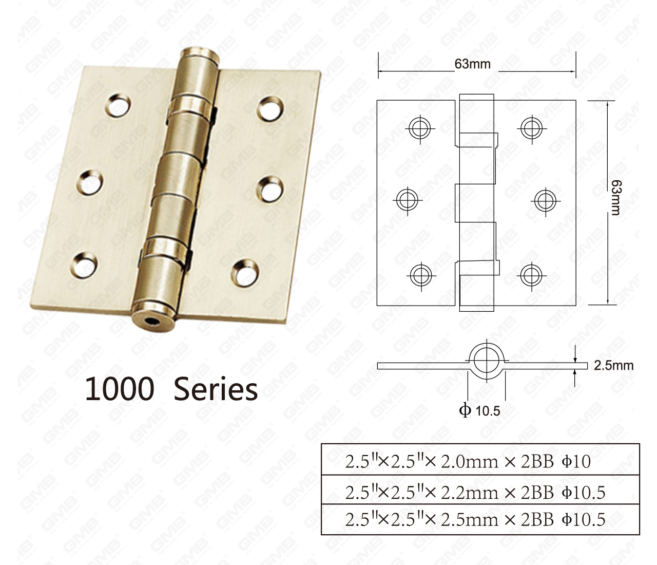 المفصلات الفولاذية Series_1000 