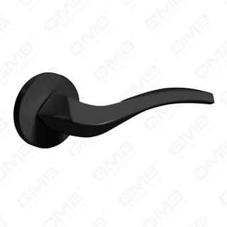 مقبض باب من الألومنيوم لتزيين المنزل الحديث الجديد على وردة مستديرة