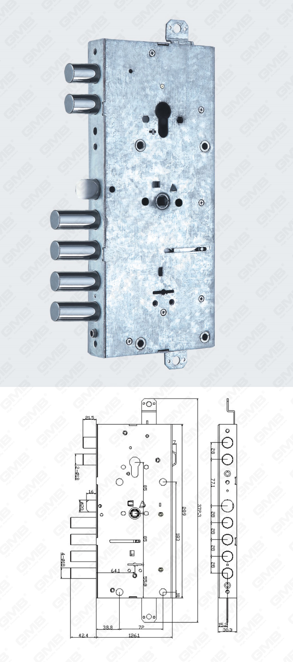 01 مرتفع الأمن نقر Lock_201-16