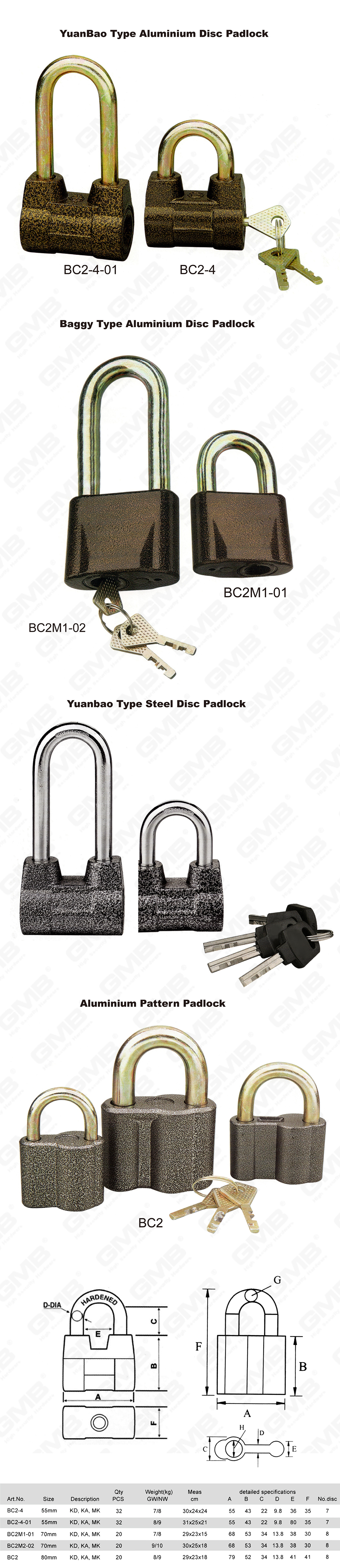 挂锁 网站 网站 2_ 【085】 قفل القرص الألومنيوم من النوع الروسي