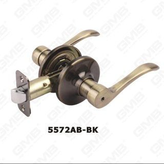 زنك سبيكة رافعة ANSI القياسية أنبوبي القفل دائرة نصف قطرها محرك المغزل Series Tum Button Function Tubular Lock (5572AB-BK)