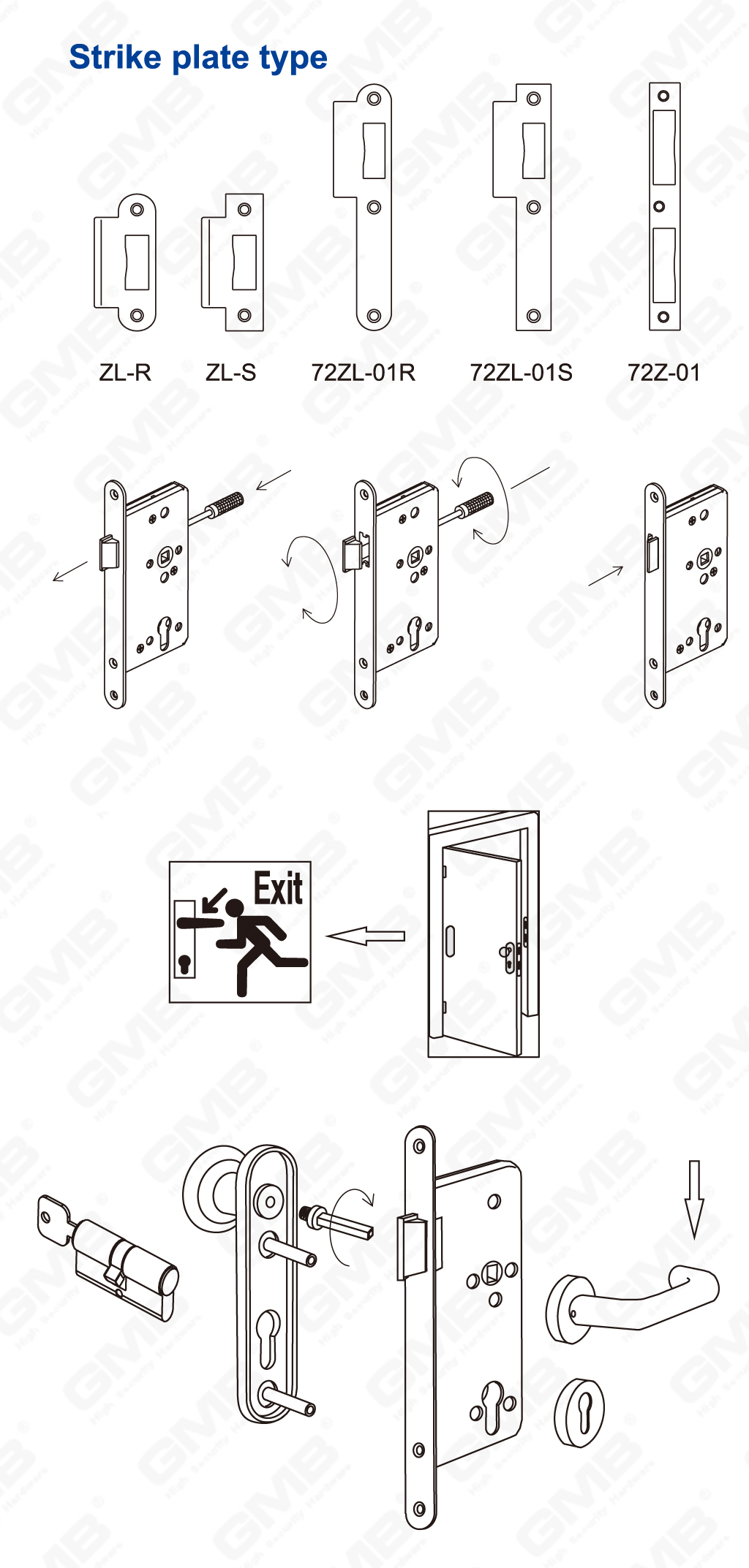 04 الفولاذ المقاوم للصدأ Lock_4072ZN-20