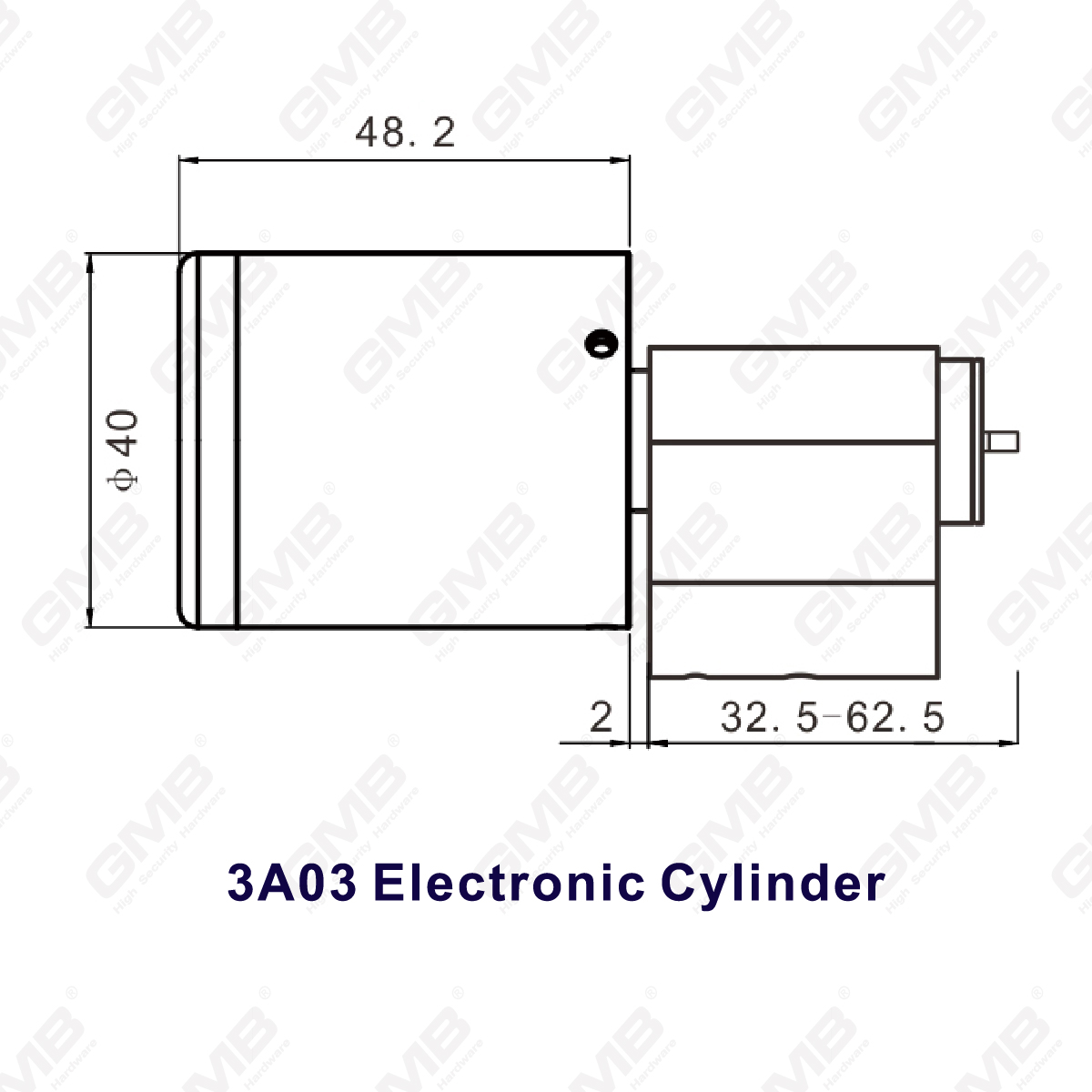 Biometric Smart NFC Card Password Lock Cylinder Cylinder Electronic (3A03)