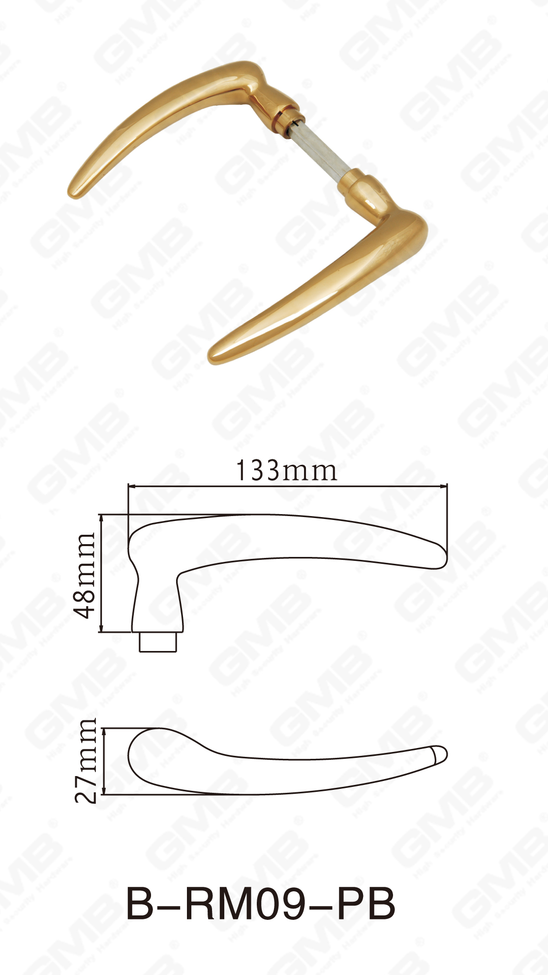 06 BRASS HANDER_B-RM09-PB-88